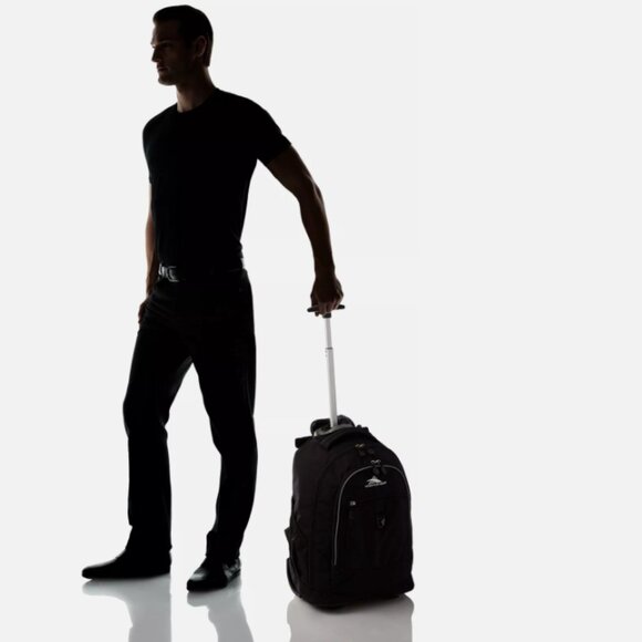 LAPTOP BACKPACK HIGH SIERRA with HANDLE Travel Luggage wheel Roller 20"x 13" - Picture 10 of 11